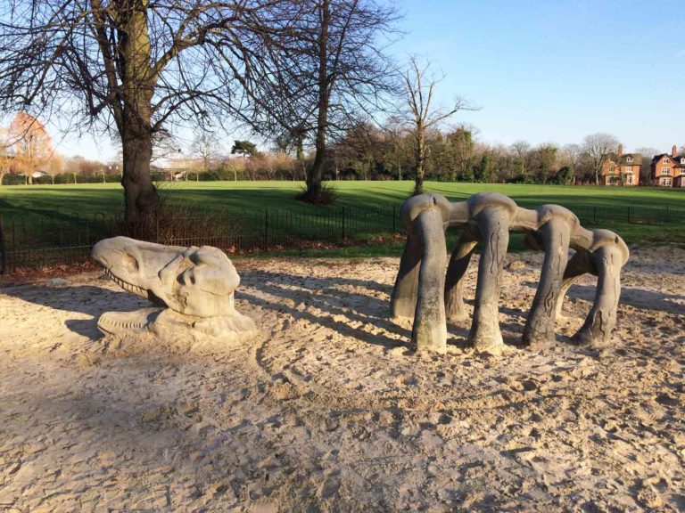 Crystal Palace Park Dinosaur Play Area, Crystal Palace, Bromley, London