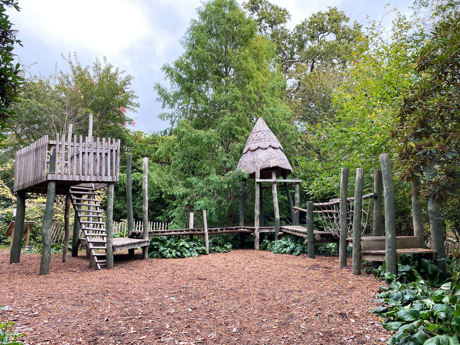 Hide and Seek in the Bamboozalom, Furzey Gardens Play Area Furzey Gardens Play Area, Minstead, Lyndhurst, New Forest, Hampshire