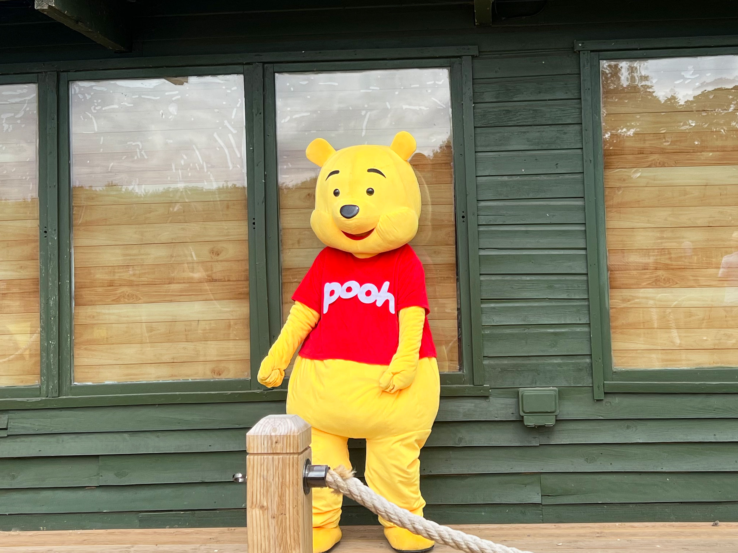 Meet Winnie the Pooh at Aldenham Country Park Farm, Elstree Aldenham Country Park Farm in Elstree near Watford, Hertfordshire