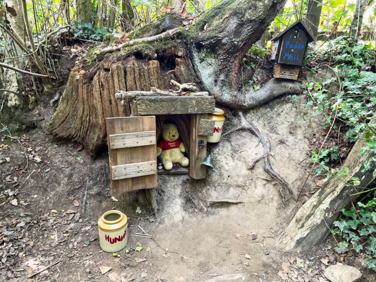 Winnie-the-Pooh's House at Pooh Bridge in Ashdown Forest near Hartfield, East Sussex