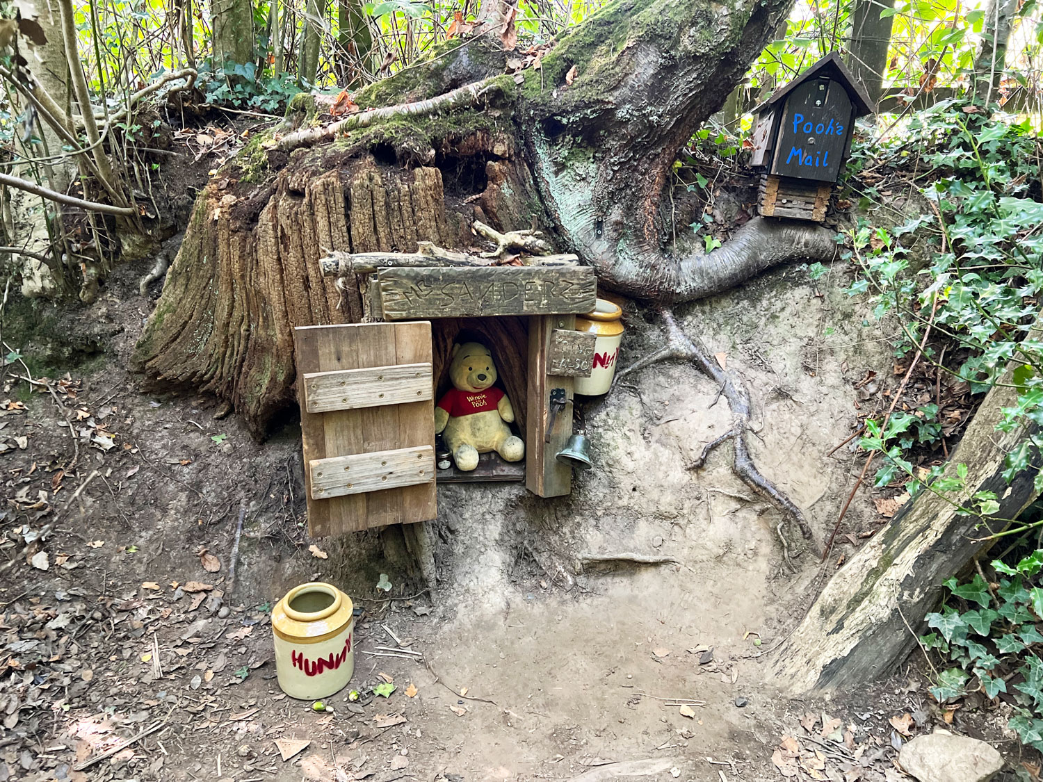 In Search of... Winnie-the-Pooh and Friends Winnie-the-Pooh's House at Pooh Bridge in Ashdown Forest near Hartfield, East Sussex