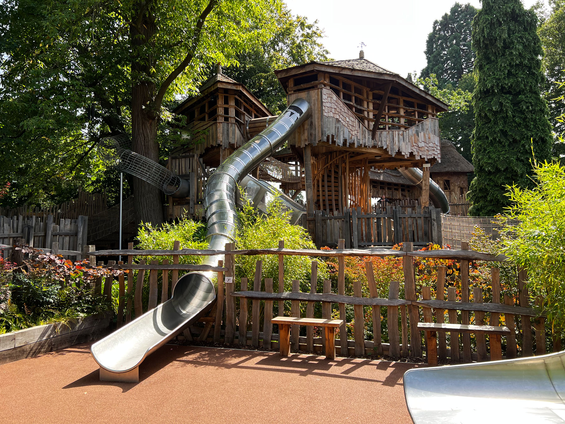 Adventure Play at The Savill Garden near Virginia Water in Windsor Great Park