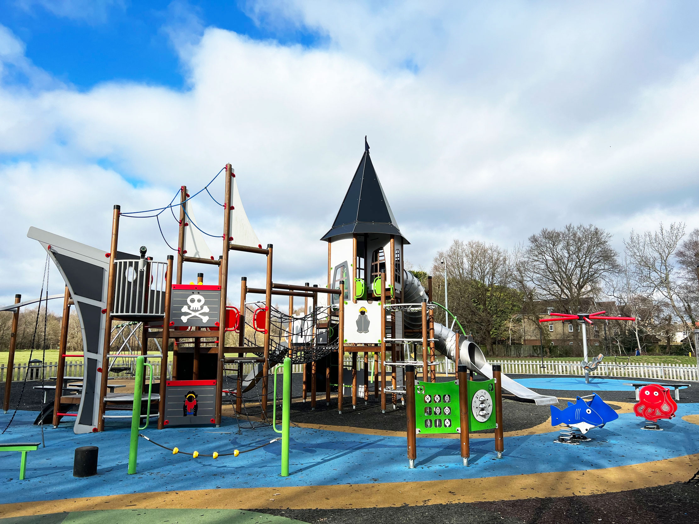 Capture the Pirate Ship at Moor Road, Farnborough Moor Road Recreation Ground and Play Area in Farnborough, Hampshire