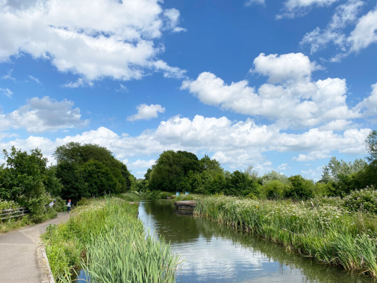 The Basingstoke Canal Towpath Walk - Section 06 - From the Basingstoke Canal Centre in Mytchett to Wellesley Woodlands in Aldershot and Ash Aqueduct, Basingstoke Canal and the Blackwater Valley Path Section 3 Shawfields to Hollybush Pits
