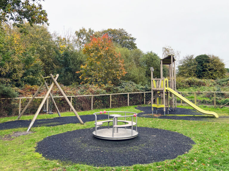 Thor's Den Play Area on Thursley Common, Thursley Playground in Thursley, near Milford and Hindhead, Surrey
